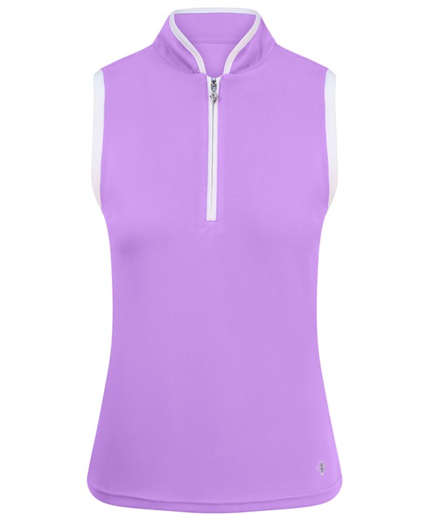 Pure Golf Ladies Bloom Sleeveless Polo Shirt