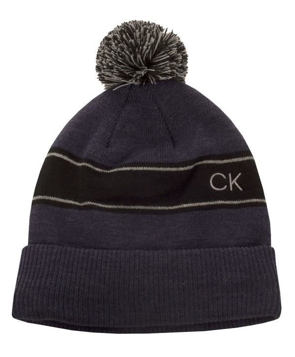 Zimná golfová čiapka Calvin Klein Stripe Knitted Cuff Beanie