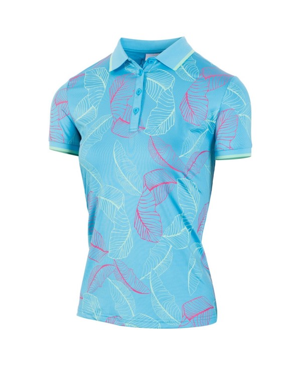 Island Green Ladies Printed Polo Shirt