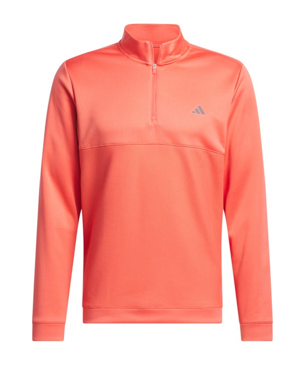 adidas Mens Ultimate365 24 Textured Quarter-Zip Pullover