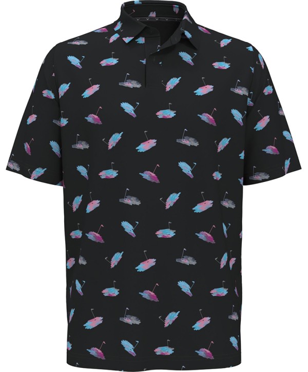 Callaway Mens All Over Golf Novelty Print Polo Shirt