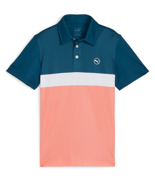 Detské golfové tričko Puma ColourBlock