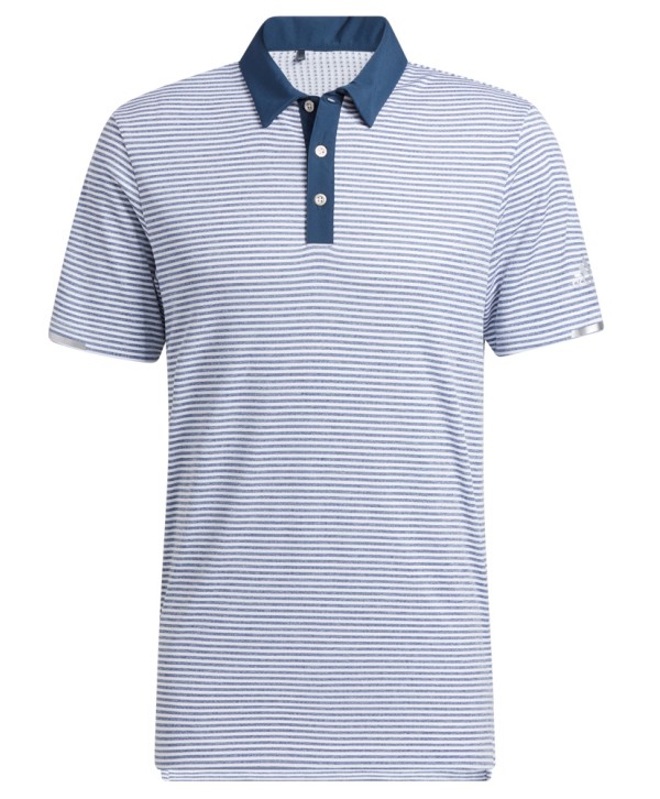 adidas Mens Heat.RDY Microstripe Polo Shirt