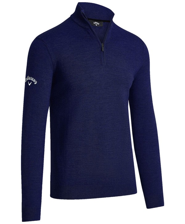 Pánský golfový svetr Callaway 1/4 Zipped Merino