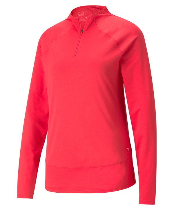 Puma Ladies Mesh Quarter Zip Pullover