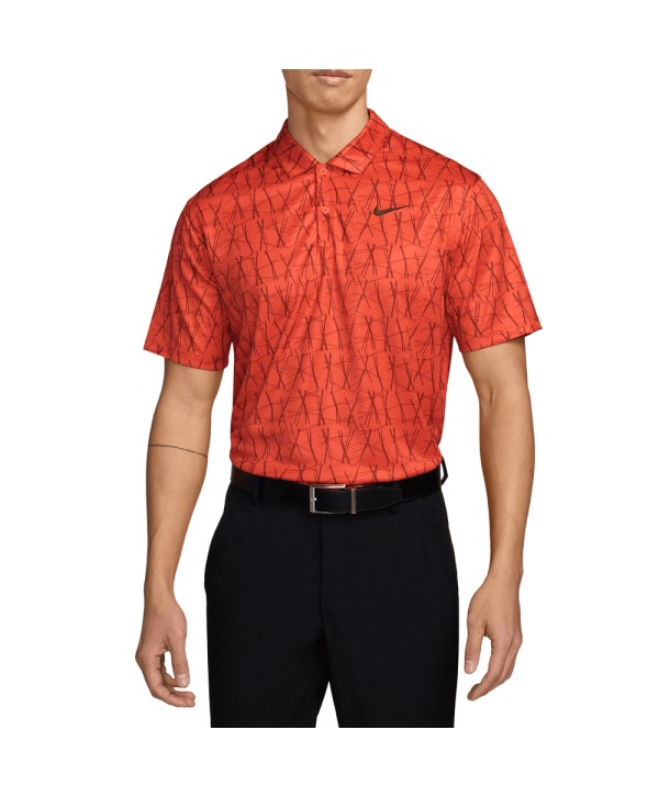 Nike Mens Dri-Fit Tour Polo Icon Printed Polo Shirt