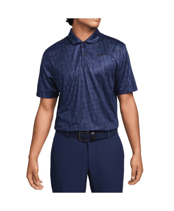 Nike Mens Dri-Fit Tour Polo Icon Printed Polo Shirt