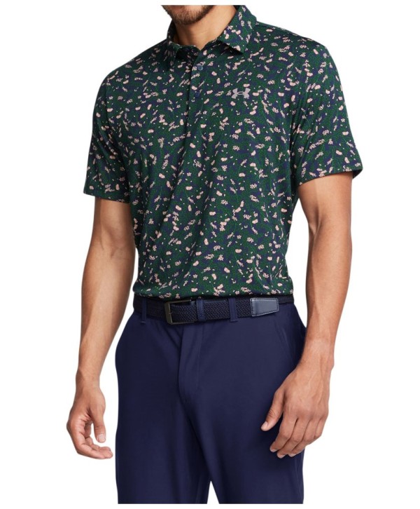 Under Amour Mens PlayOff Open Floral Polo Shirt