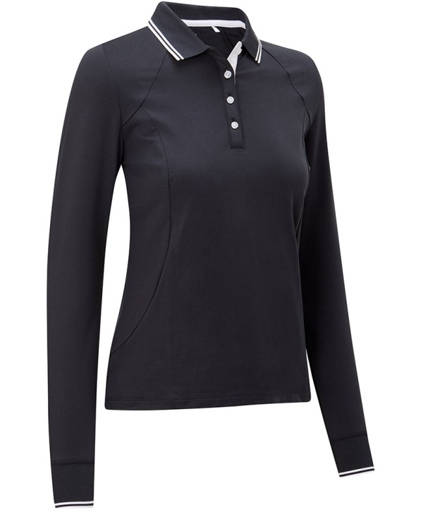 Callaway Ladies Long Sleeve Polo Shirt with Ribbing