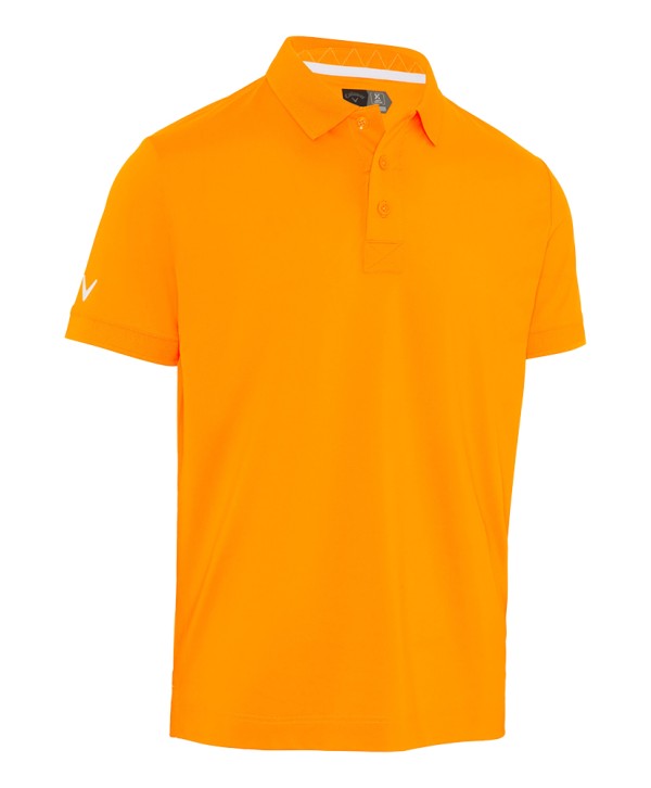 Callaway Mens Solid Ribbed Polo Shirt