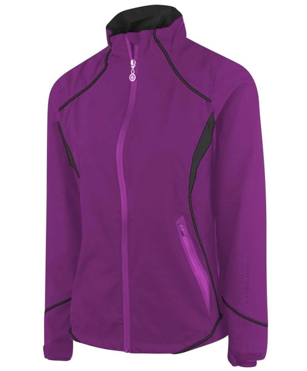 Island Green Ladies Stretch Waterproof With Piping Jacket