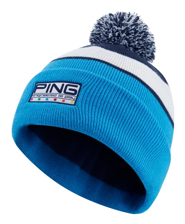 PING Mens Colour Code Bobble Beanie Hat