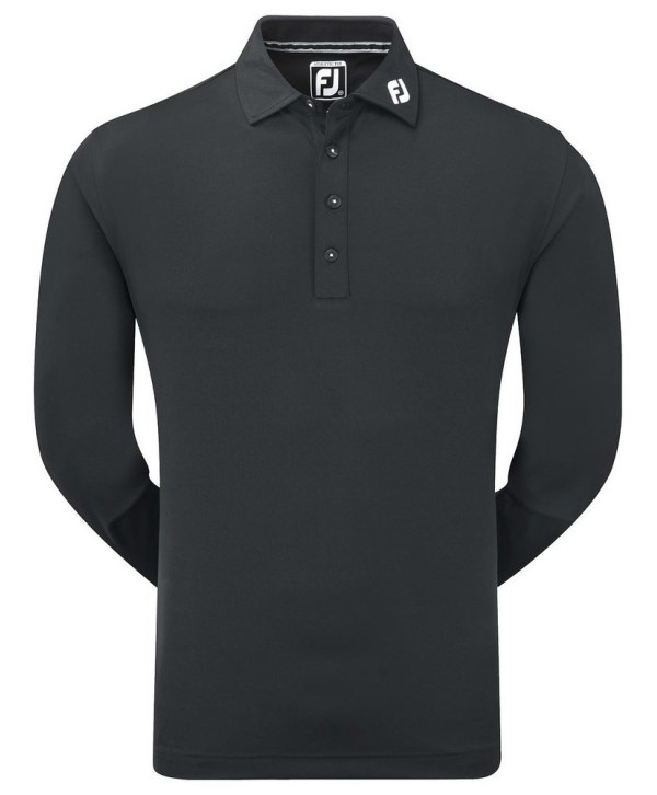 FootJoy Mens Long Sleeve Thermolite Smooth Pique Polo Shirt