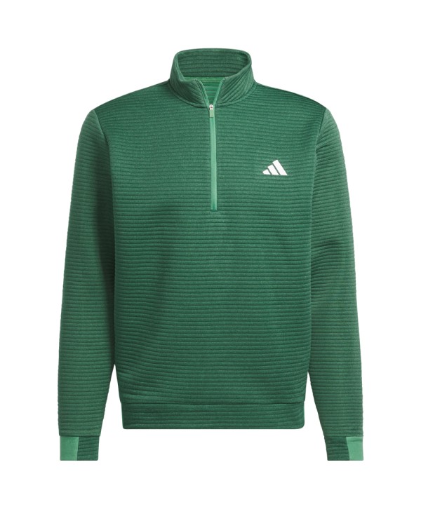 adidas Mens Ultimate365 DWR Textured Quarter Zip Pullover