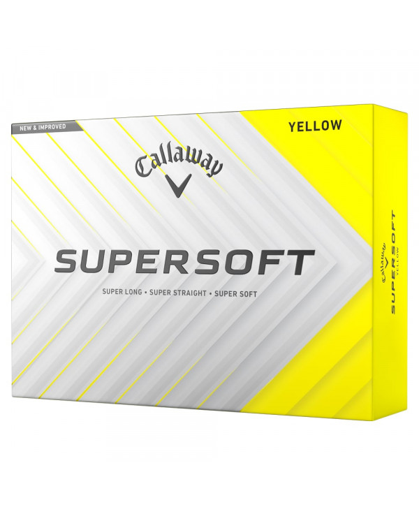 Callaway SuperSoft Yellow Golf Balls (12 Balls) 2025