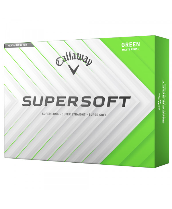 Callaway SuperSoft Matte Green Golf Balls (12 Balls) 2025