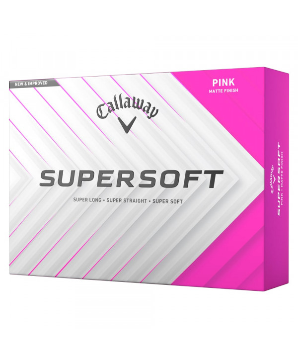 Callaway SuperSoft Matte Pink Golf Balls (12 Balls) 2025