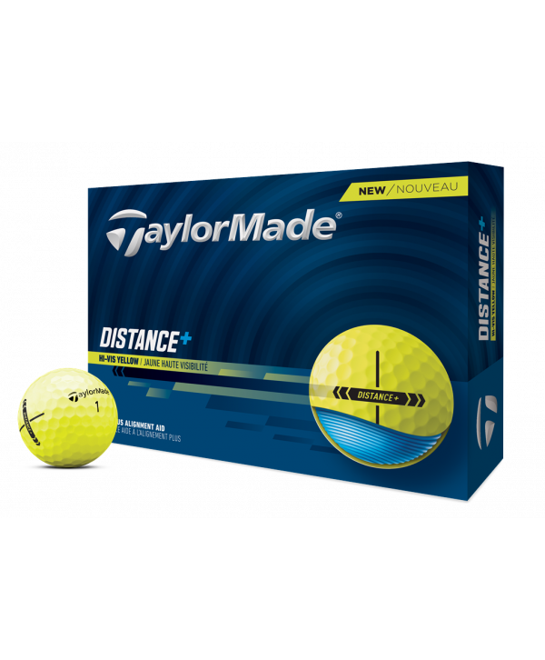 Golfové míčky TaylorMade Distance Plus Yellow (12 ks)