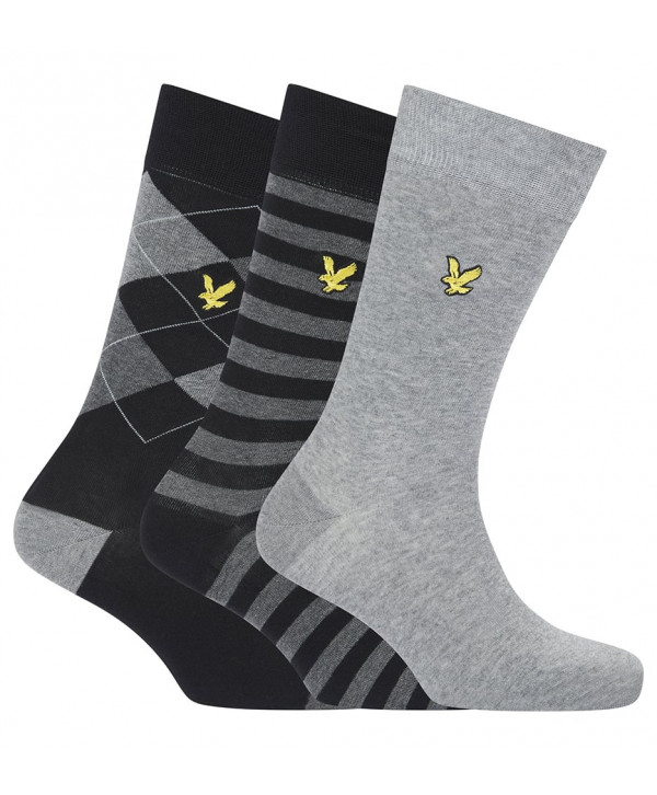 Lyle and Scott Mens Barwood Socks (3 Pairs)