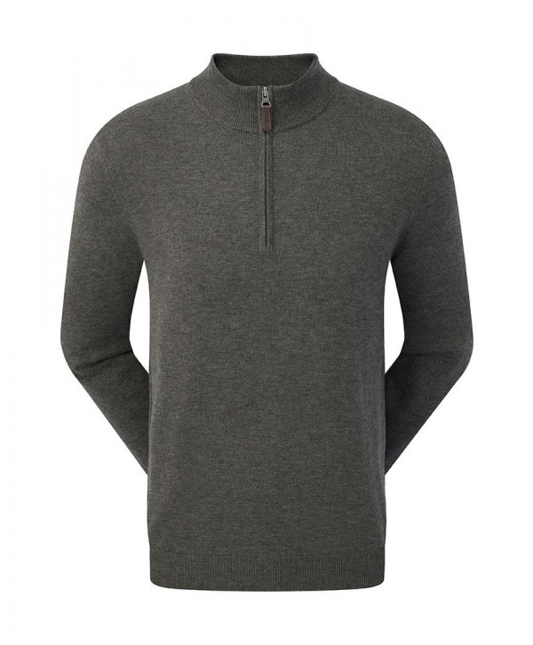 FootJoy Mens Wool Blend V-Neck Pullover