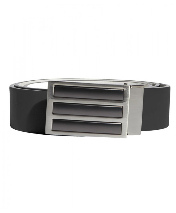 adidas Mens 3 Stripes Solid Reversible Belt