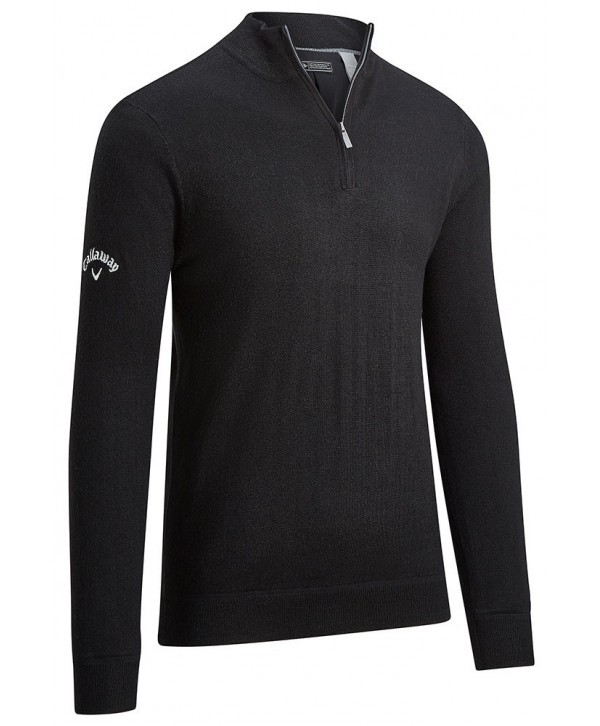 Callaway Mens Windstopper Quarter Zipped Sweater