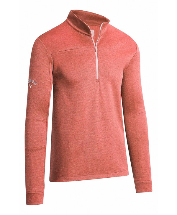 Callaway Mens Pieced Waffle 1/4 Zip Pullover Top