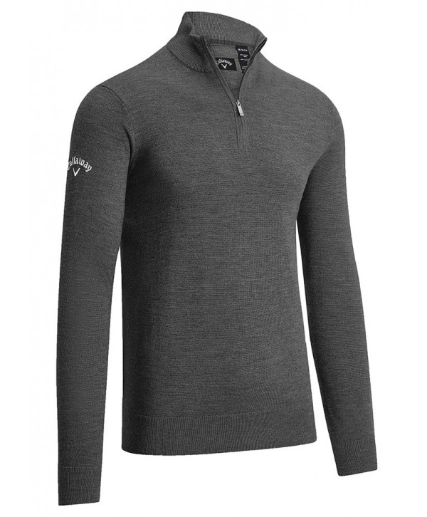 Callaway Mens 1/4 Zipped Merino Sweater