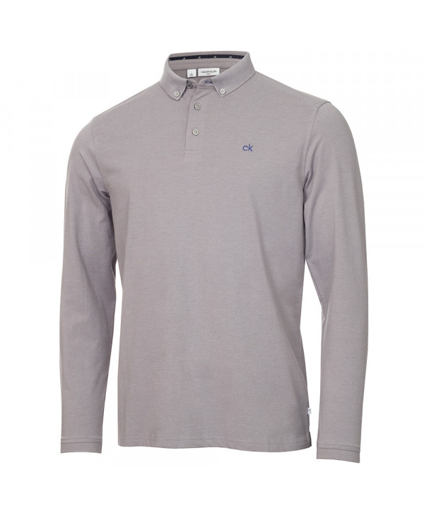 Calvin Klein Mens Trinity Long Sleeve Polo Shirt | GOLFIQ