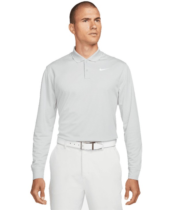 Nike Mens Dri-FIT Victory Long-Sleeve Golf Polo Shirt