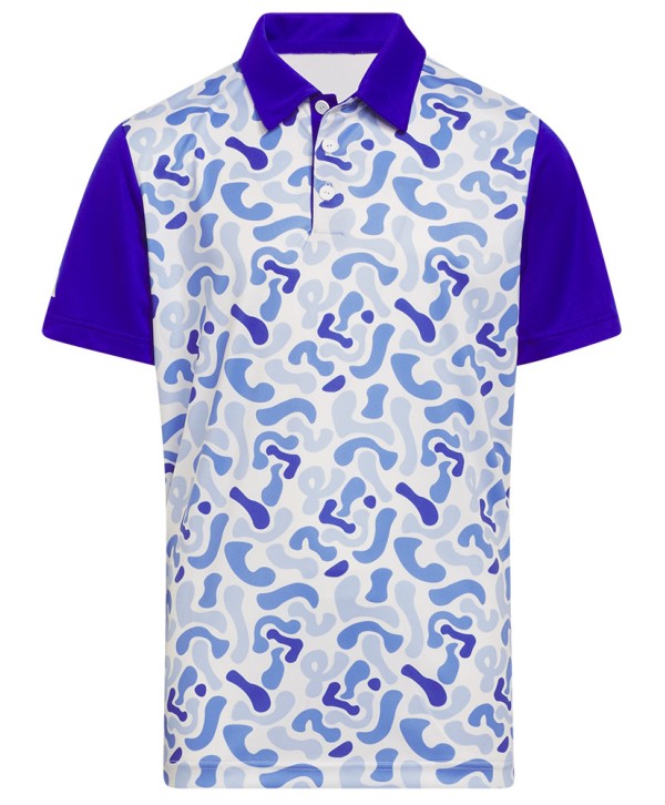 adidas Boys Camo Printed Polo Shirt