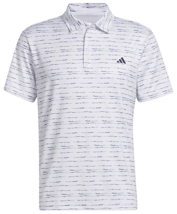 Pánské golfové triko Adidas Stripe Zipper