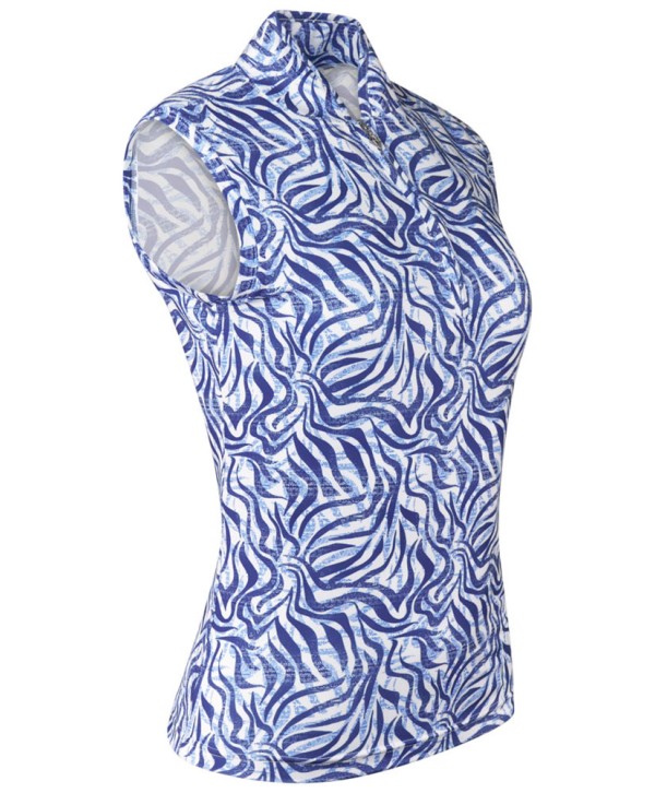 Dámske golfové tičko Pure Golf Rise Indigo Jungle Sleeveless