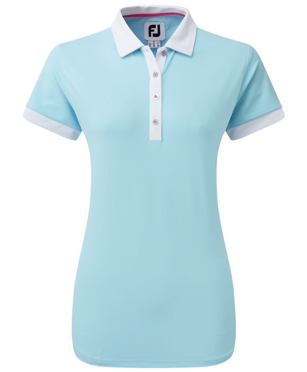 FootJoy Ladies Colour Block Pique Polo Shirt