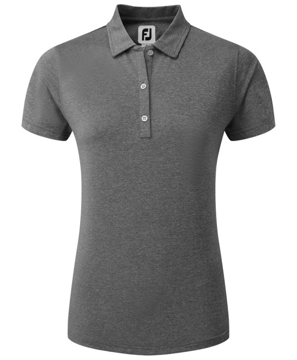 Dámske golfové tričko FootJoy Heather Self Collar Lisle